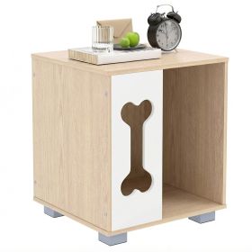 Wooden Dog Bed Side Table Condo