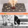 Absorbent Quick Dry Pet Feeding Mat with Waterproof Rubber Backing