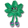 My Name is Lil' Mary Jane, Cute Stuffed Parody Marijuana Leaf Cat Toy, Funny Catnip Weed Theme Toy, Cool Plush Novelty 420 Gift for Cats & Kittens