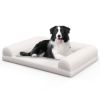Dog Bed with 3-Side Bolster and Removable Washable Bed Cover