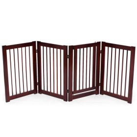 Configurable Folding 4 Panel Wooden Gate