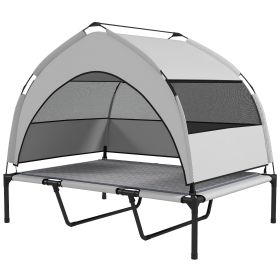 Elevated Dog Bed with Removable Canopy