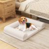 Dog Bed with 3-Side Bolster and Removable Washable Bed Cover