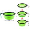 4Pcs Silicone Collapsible Travel Dog Bowls