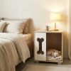 Wooden Dog Bed Side Table Condo