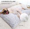 Deluxe Plush Dog Crate Bed Comfy Kennel Pad