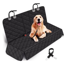 1Pc Dog Car Seat Cover Waterproof Scratchproof Pet Car Rear Protector Mat Pet Back Seat Cover With Dog Seat Belt For Car Truck SUV