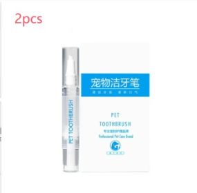 Pet Toothbrush (Option: Pet Toothbrush Pens 1pack-2PCS)