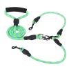 No-Tangle Double Dogs Leash w/ Swivel Coupler Padded Handle