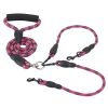 No-Tangle Double Dogs Leash w/ Swivel Coupler Padded Handle