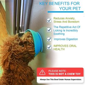 Silicone Slow Feeder Bowl (select: BD055-blue)