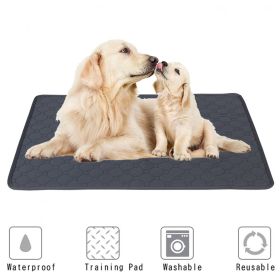 Washable Dog Reusable Training Pad (Color: Gray, size: M 70x50cm)