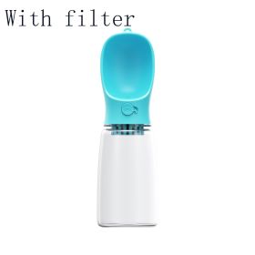 Portable Water Bottle (style: 550ML, Color: Blue With filter)