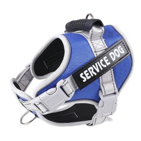 Service Dog Vest Harness (Color: Blue, size: M)