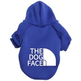 The Dog Face Hoodie (Color: Blue, size: XL)