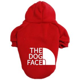 The Dog Face Hoodie (Color: Red, size: XL)