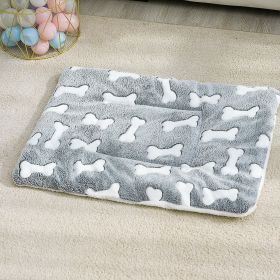 Bone Print Thick Pet Sleeping Pad (size: S)