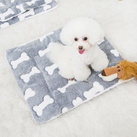 Bone Print Thick Pet Sleeping Pad (size: M)