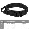 Tactical Pet Collar With Handle; Military Heavy Duty Dog Collars For Medium To Large Dogs
