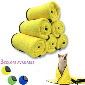 Quick-drying Pet Bath Towel (Color: Green, size: 100*50cm/39.4*19.7in)