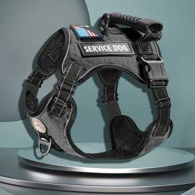 No Pull Service Dog Vest Harness (Color: Red, size: M)