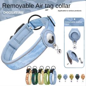 Cross-border Air Tag Dog Collar (colour: Love yellow collar set, size: XL)