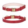 Leather Collar with Durable Metal Buckle