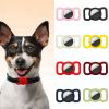 2pcs Pet Silicone Protective Case Dog Collar Loop For Apple Airtags