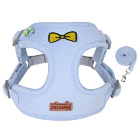 Light Green Leash and Harness (Specification (L * W): XL, colour: blue)