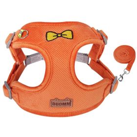 Light Green Leash and Harness (Specification (L * W): XL, colour: orange)