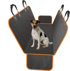 Scratch-Proof Waterproof Dog Car Seat Cover Rear Seat Pet Mat Oxford Fabric (Color: Black, size: (54*57.8IN-137*147CM))