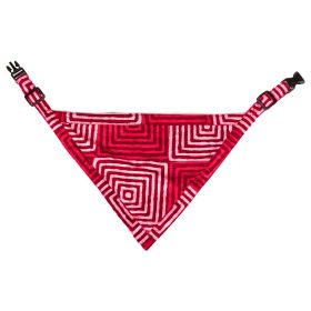 Large Blue Unbugz-It Dog Bandana (Color: Square Red, size: large)