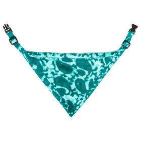 Medium Teal Unbugz-It Dog Bandana (Color: Abstract Teal, size: Extra Large)