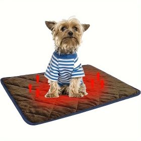 Self Heating Pet Mat (Color: Brown, size: M)