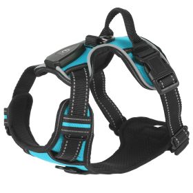 Light Up Dog Harness Rechargeable LED (Color: Green, size: XL)