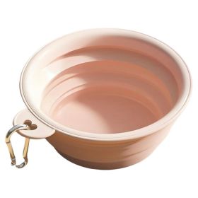 Foldable Travel Bowl (Color: Pink)