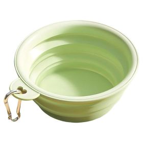 Foldable Travel Bowl (Color: Green)