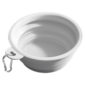 Foldable Travel Bowl (Color: Gray)
