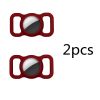 2pcs Pet Silicone Protective Case Dog Collar Loop For Apple Airtags