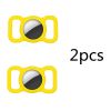 2pcs Pet Silicone Protective Case Dog Collar Loop For Apple Airtags