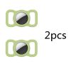 2pcs Pet Silicone Protective Case Dog Collar Loop For Apple Airtags