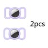 2pcs Pet Silicone Protective Case Dog Collar Loop For Apple Airtags