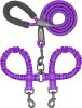 Dual No Tangle Leash With 360 Swivel