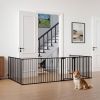 Extra Wide Adjustable Baby & Pet Gate with Auto Close Door