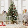Extra Wide Adjustable Baby & Pet Gate with Auto Close Door