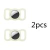 2pcs Pet Silicone Protective Case Dog Collar Loop For Apple Airtags