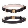 Leather Collar with Durable Metal Buckle