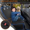 Scratch-Proof Waterproof Dog Car Seat Cover Rear Seat Pet Mat Oxford Fabric