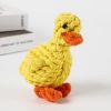 Rope Toy For Chewing And Cleaning Teeth Carrot Or Duck