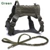 Tactical Dog Harness Training Vest And Leash